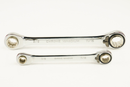 W73202S / 2 PCS 4 IN 1 REVERSIBLE RATCHETING WRENCH SET CR-V STEEL SAE SIZE: 5/16" to 3/4"