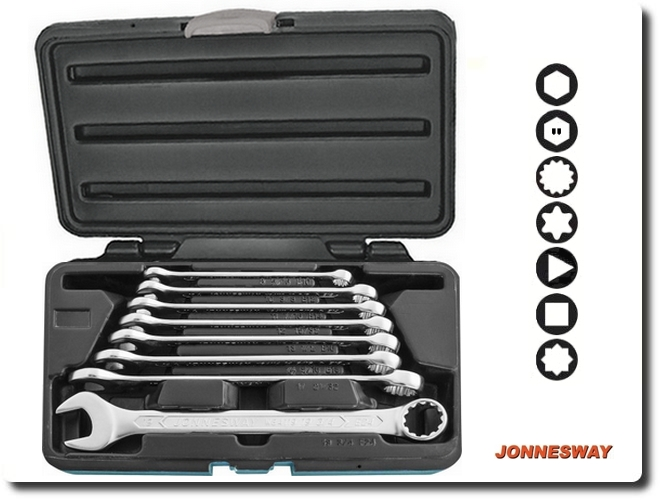 W84108S / 8 PCS MULTI FIT ONE DRIVE FITT ALL COMBINATION WRENCH CR-V4 STEEL